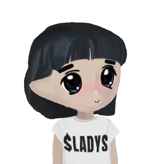 🙅‍♀️ emoji Milady Meme Telegram sticker 6 of 12