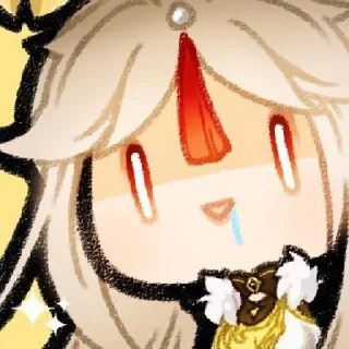 🪡 emoji Ningguang Telegram sticker 7 of 16