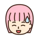 😓 emoji 粉紅台北 Telegram sticker 18 of 96