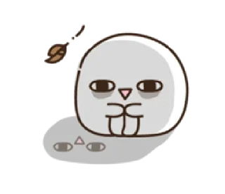 😑 emoji tteokmungchi | @cutestickers4you Telegram sticker 19 of 32