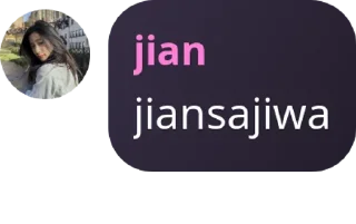Sticker from jian sayang kamu
