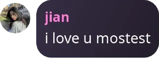 Sticker from jian sayang kamu
