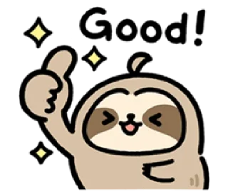 Sticker from crown the sloth | @cutestickers4you