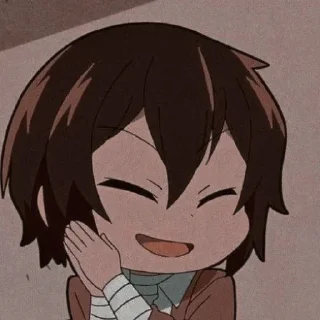 😂 emoji DAZAI - SAN BY @realstrawhat Telegram sticker 5 of 47
