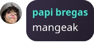 Sticker from papi mu