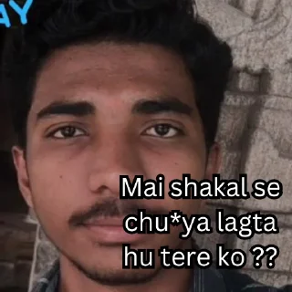 🤔 emoji Chaman Chutiya Log Telegram sticker 7 of 34