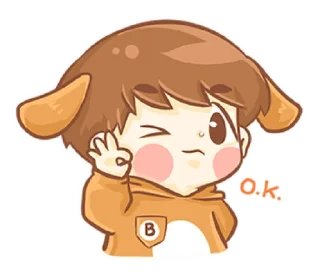 👌 emoji Baby 'B' @bistic Telegram sticker 9 of 40