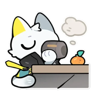🤔 emoji fluffy明日方舟 Telegram sticker 13 of 48