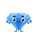 👋 emoji Diamond ICY by @elegantmaster Telegram sticker 5 of 10