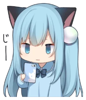 😕 emoji Animal ears sticker 2 @bistic Telegram sticker 18 of 40