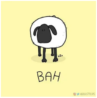 🐑 emoji Grumpy Animals by @beastflaps Telegram sticker 9 of 115