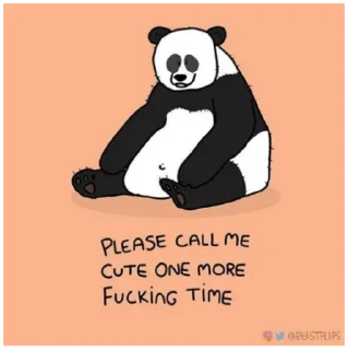 🐼 emoji Grumpy Animals by @beastflaps Telegram sticker 24 of 115