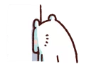 😔 emoji 白白日記 · 好熱啊! Telegram sticker 21 of 24