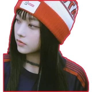 😒 emoji Haerin❤️ @NJZSTICKER Telegram sticker 5 of 47