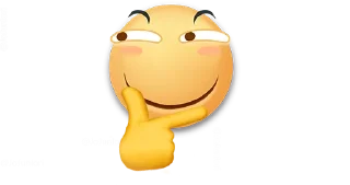 🤔 emoji 高清滑稽 @jojuniori Telegram sticker 1 of 14