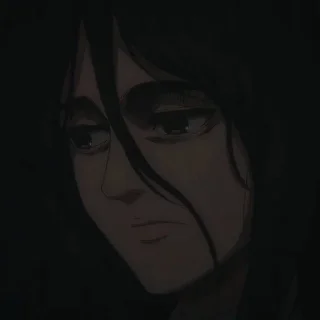 🌒 emoji pieck finger dark . @SNKnotee Telegram sticker 7 of 22