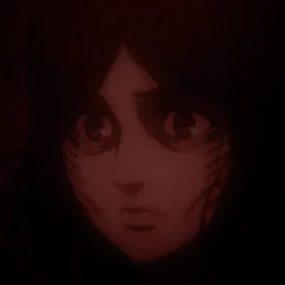 🌒 emoji pieck finger dark . @SNKnotee Telegram sticker 12 of 22