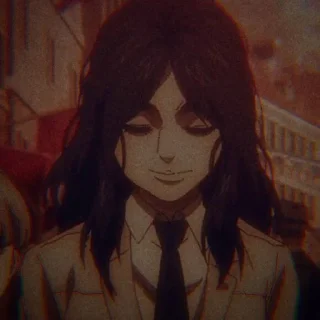 🌒 emoji pieck finger dark . @SNKnotee Telegram sticker 18 of 22