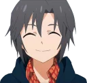 😊 emoji Anime reactions 1 Telegram sticker 12 of 120