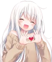 ❤ emoji Anime reactions 1 Telegram sticker 18 of 120