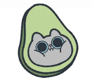 🥑 emoji @ikmut. ♡ Telegram sticker 11 of 40
