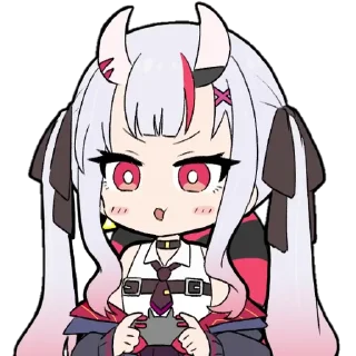 😮 emoji Nakiri Ayame ➜ @animee_stickers Telegram sticker 21 of 56
