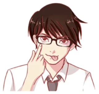 😜 emoji That One Guy With Glasses Telegram sticker 13 of 40
