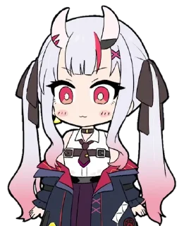 😳 emoji Nakiri Ayame ➜ @animee_stickers Telegram sticker 17 of 56