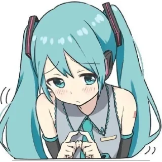 👄 emoji Miku Telegram sticker 15 of 60