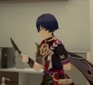 Sticker from genshin meme