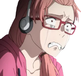 😭 emoji Wotakoi - @AnimeLibrary_Stickers Telegram sticker 10 of 32