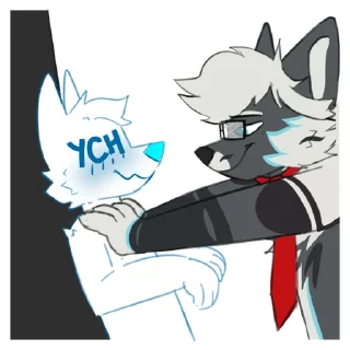 😏 emoji Mike Fluffles [@Fluffy_Oreo] Telegram sticker 21 of 31