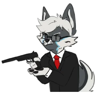 🔫 emoji Mike Fluffles [@Fluffy_Oreo] Telegram sticker 8 of 31