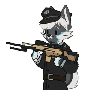 🔫 emoji Mike Fluffles [@Fluffy_Oreo] Telegram sticker 7 of 31