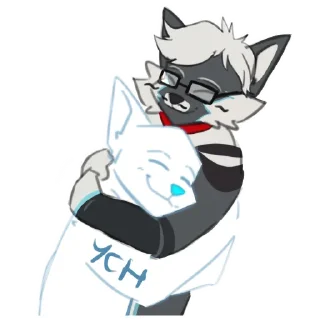 🤗 emoji Mike Fluffles [@Fluffy_Oreo] Telegram sticker 14 of 31