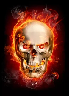 ☠ emoji ☠☠ᏦᗴᐯᏆᑎ ☠☠  The sKull ☠ Telegram sticker 15 of 83