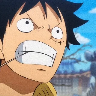 🥟 emoji ★!¡ Luffy – @LEVIOSAASTICKER Telegram sticker 7 of 80