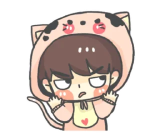 🤨 emoji OH KITTEN & PUPPY B @bistic Telegram sticker 14 of 40