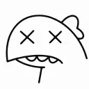 😵 emoji 小恐龙矢量版 @OverflowCat Telegram sticker 16 of 45