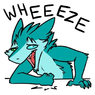 😆 emoji Lappie's sergal Telegram sticker 20 of 20