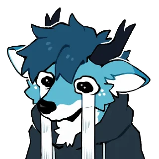 😭 emoji ミンテイー鹿 Telegram sticker 12 of 16
