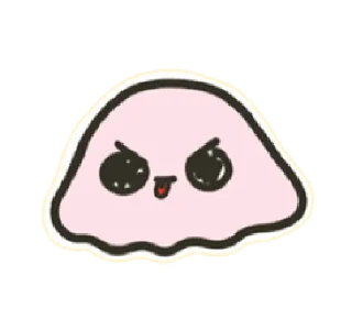 😛 emoji jellyfish little life | @cutestickers4you Telegram sticker 19 of 33