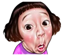 😟 emoji Cute face of children Telegram sticker 13 of 31
