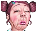 🙁 emoji Cute face of children Telegram sticker 3 of 31
