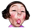 😛 emoji Cute face of children Telegram sticker 11 of 31