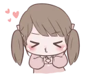 😚 emoji Chubby Girl (Eng) @bistic Telegram sticker 17 of 40