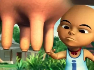 🌚 emoji Upin Ipin meme Telegram sticker 23 of 24