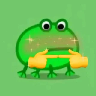 Sticker from frog