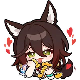 😍 emoji Галерея Пом-Пом | ФБТ @honkaistarrailofficial Telegram sticker 8 of 14