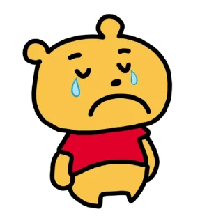 😭 emoji 搞笑小Pooh Telegram sticker 10 of 90